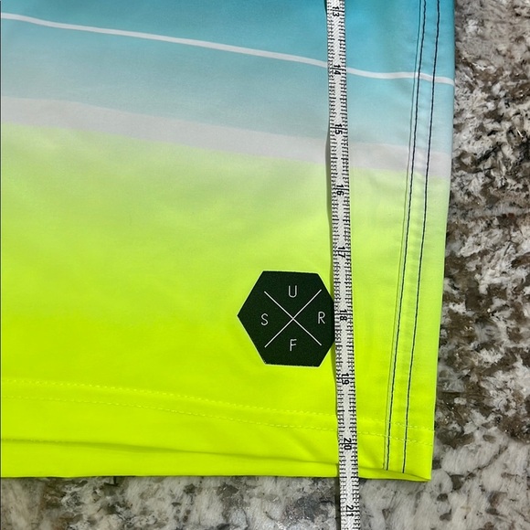 Men’s No Boundaries Blue and Yellow Board Shorts/Bath with Gradient Design, NWT. - Picture 10 of 11